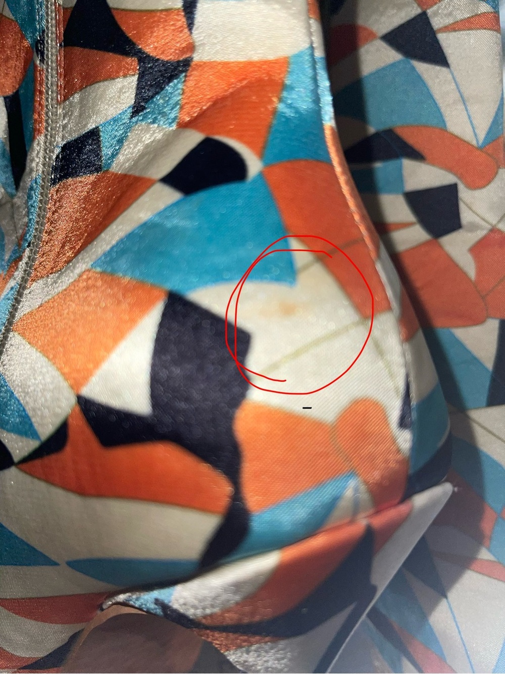 Azalea Wang - Orange Multi Geometric Ankle Boots - Picture 9 of 9